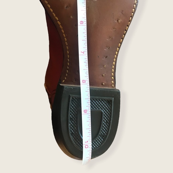 RARE 1950'S Frye Rancher Red/Brown Leather Cowboy Vintage Calf-High Boots - Picture 15 of 16